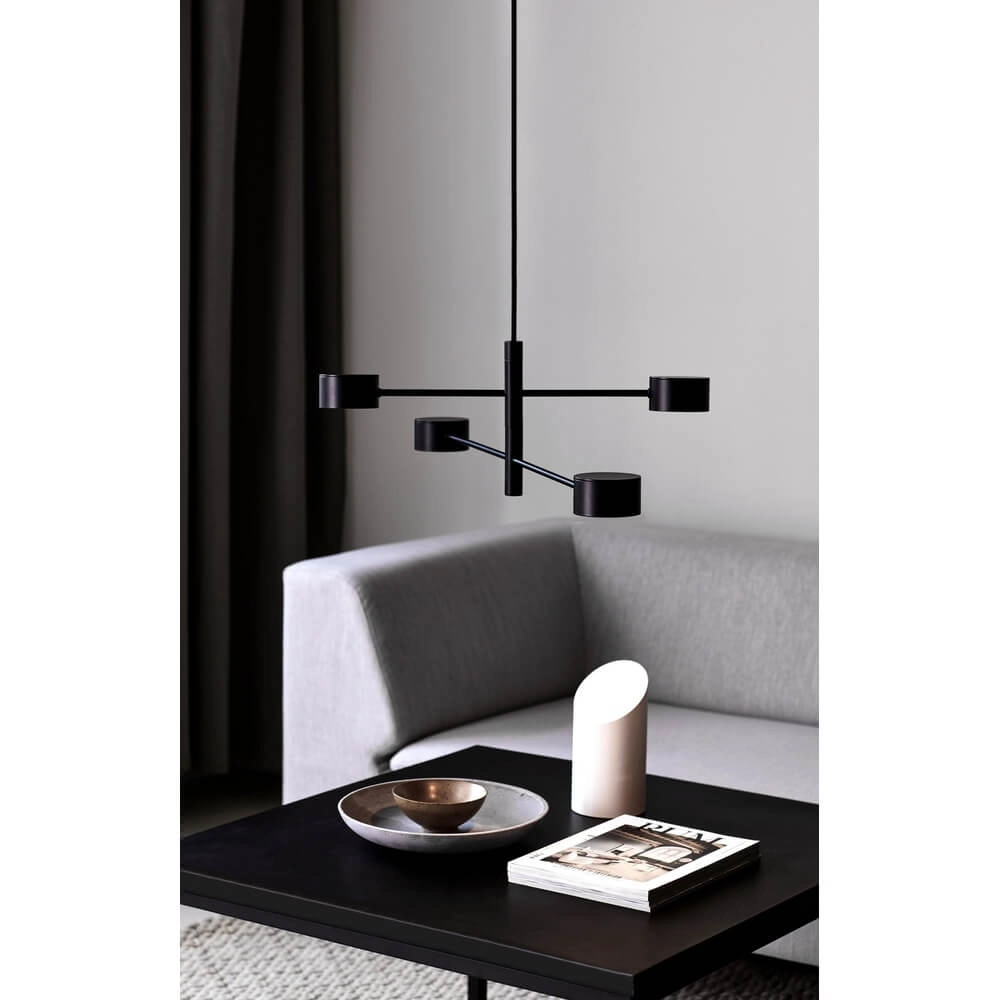Design pendant lamp Clyde 4-light black Nordlux 5704924001154