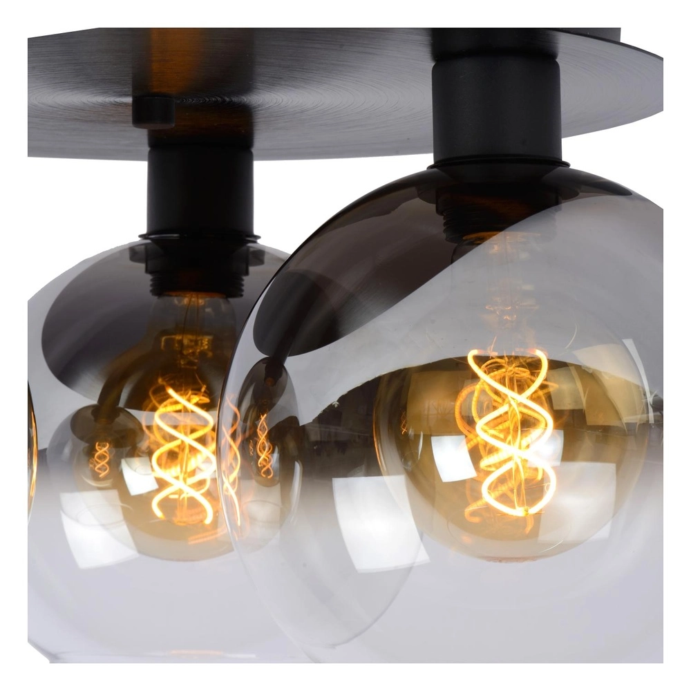 Ceiling lamp Marius 3-light black Lucide 5411212741004
