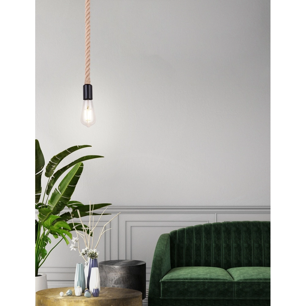 Rope lamp Ulleu Black Globo 9007371383917