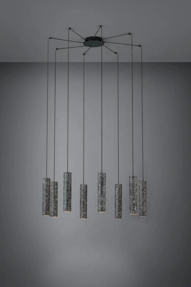 Multi pendant hanging lamp Mentalona anthracite Stars of Light 9002759398248