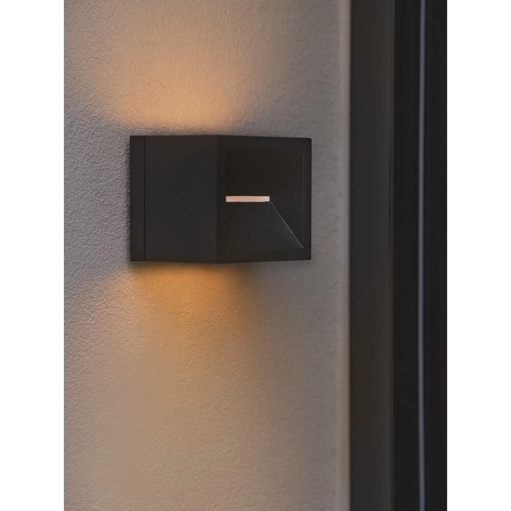 Square wall lamp Rivo black Nordlux 5704924023521