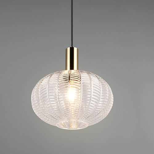Classic pendant lamp Elvezia transparent glass Trio 4017807682045