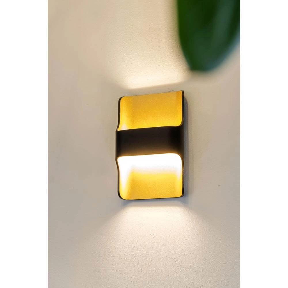Wall lamp design Dallas black with gold Artdelight 8719831737994