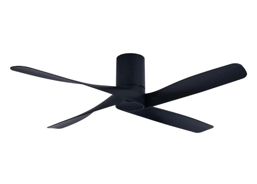 Ceiling fan black Riviera Ø 132cm