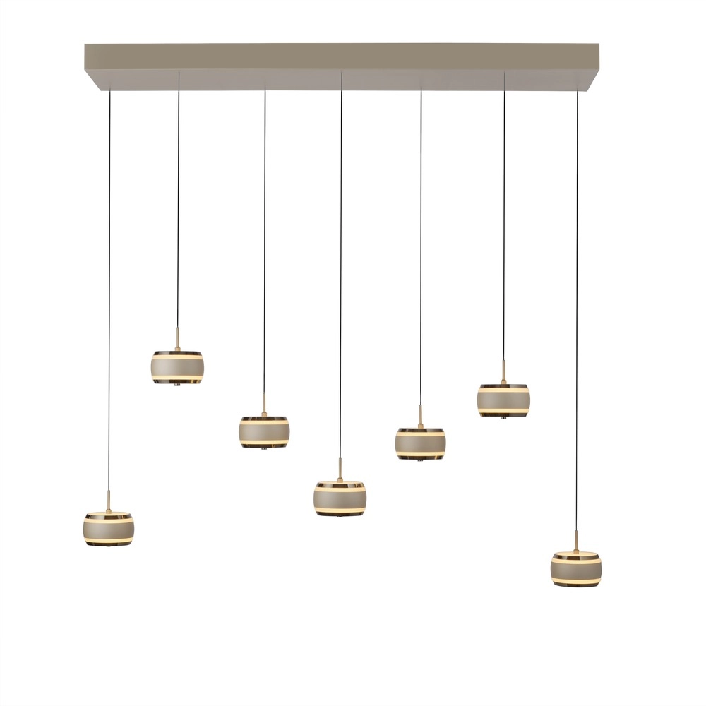 7L dining table pendant lamp Pure Falling Rings Bronce Paul Neuhaus 4012248396605