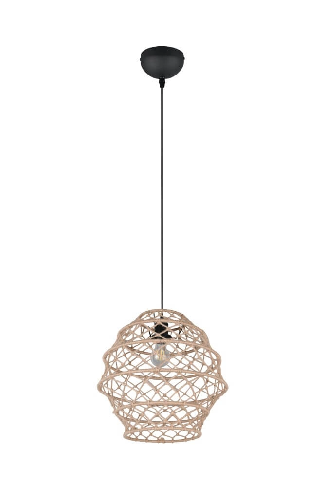 Rattan pendant lamp Hive Ø 38.5cm Trio 4017807637205