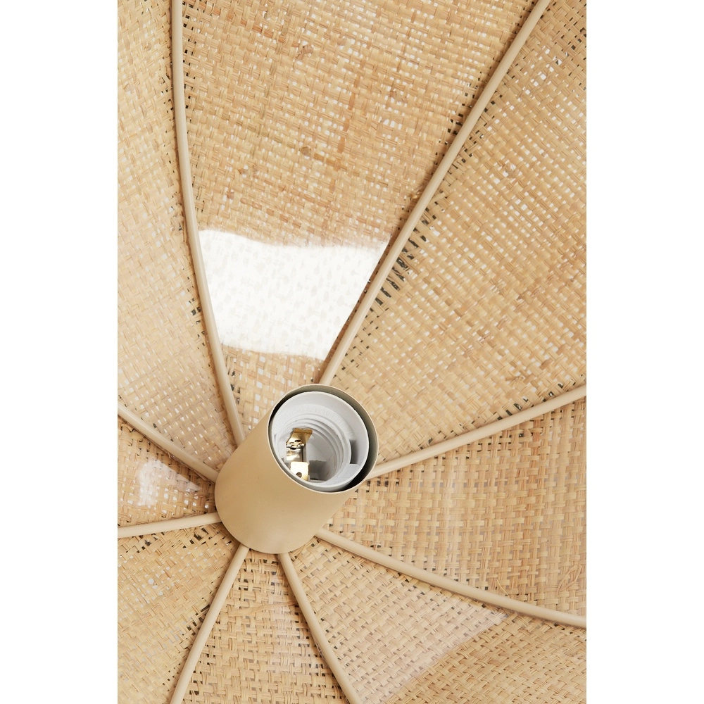Ø 45cm pendant lamp Sulina raffia with greenery Light & Living 8717807762391
