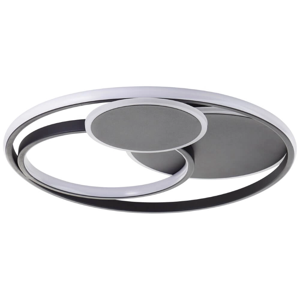 Dimmable ceiling light Runda black Brilliant 4004353447396