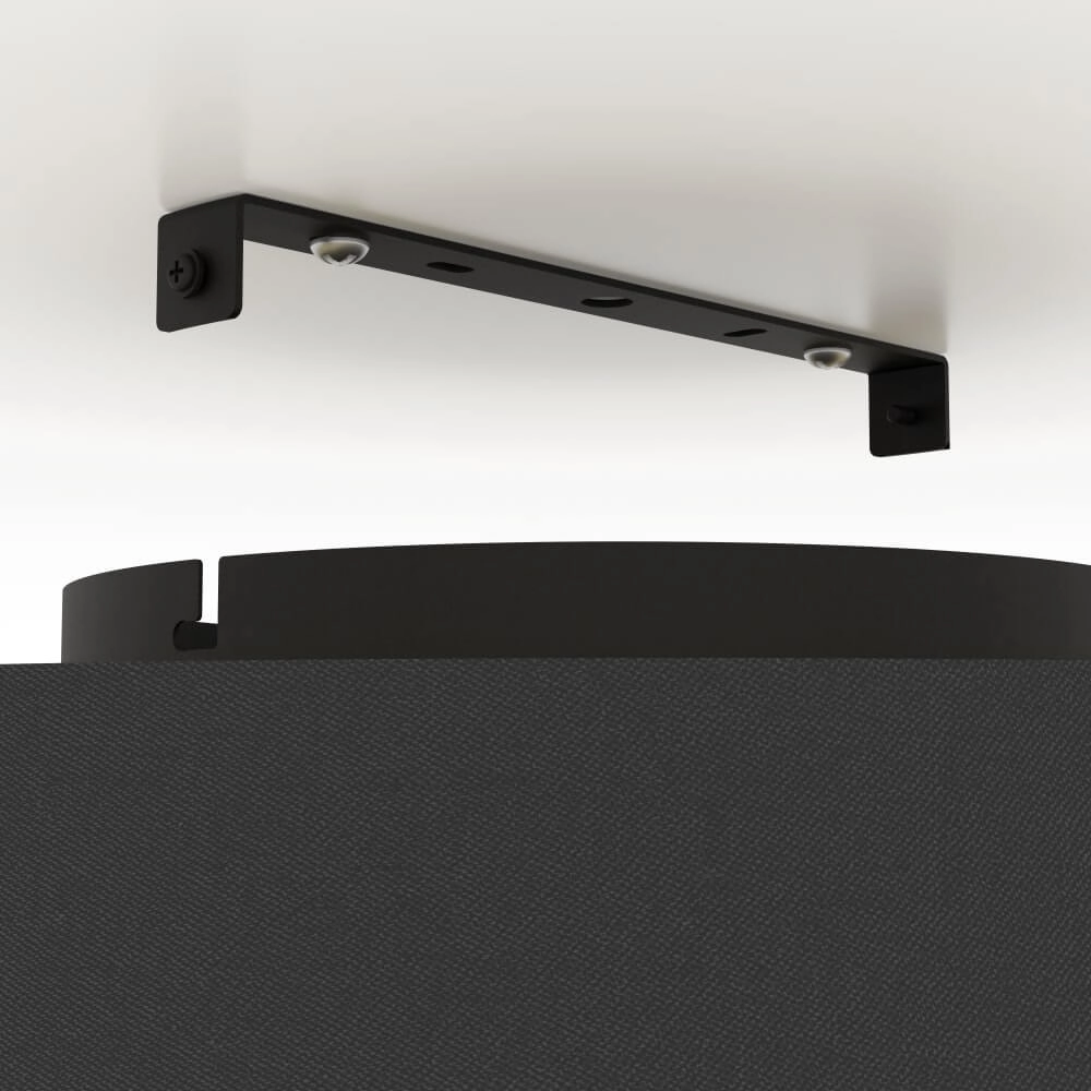 Ceiling light Tortola 1 Ø 45cm - black with gold Stars of Light 9002759399634