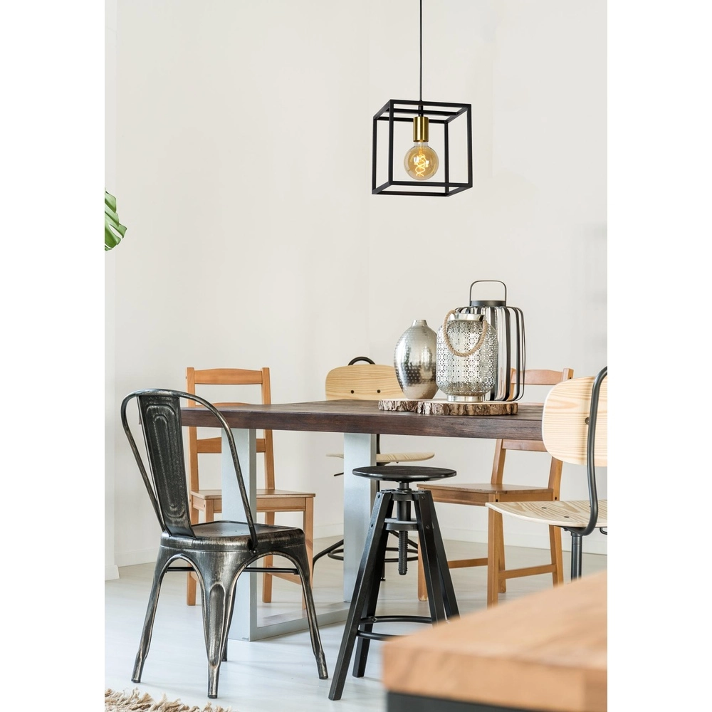 Pendant lamp Ruben Black Lucide 5411212000156