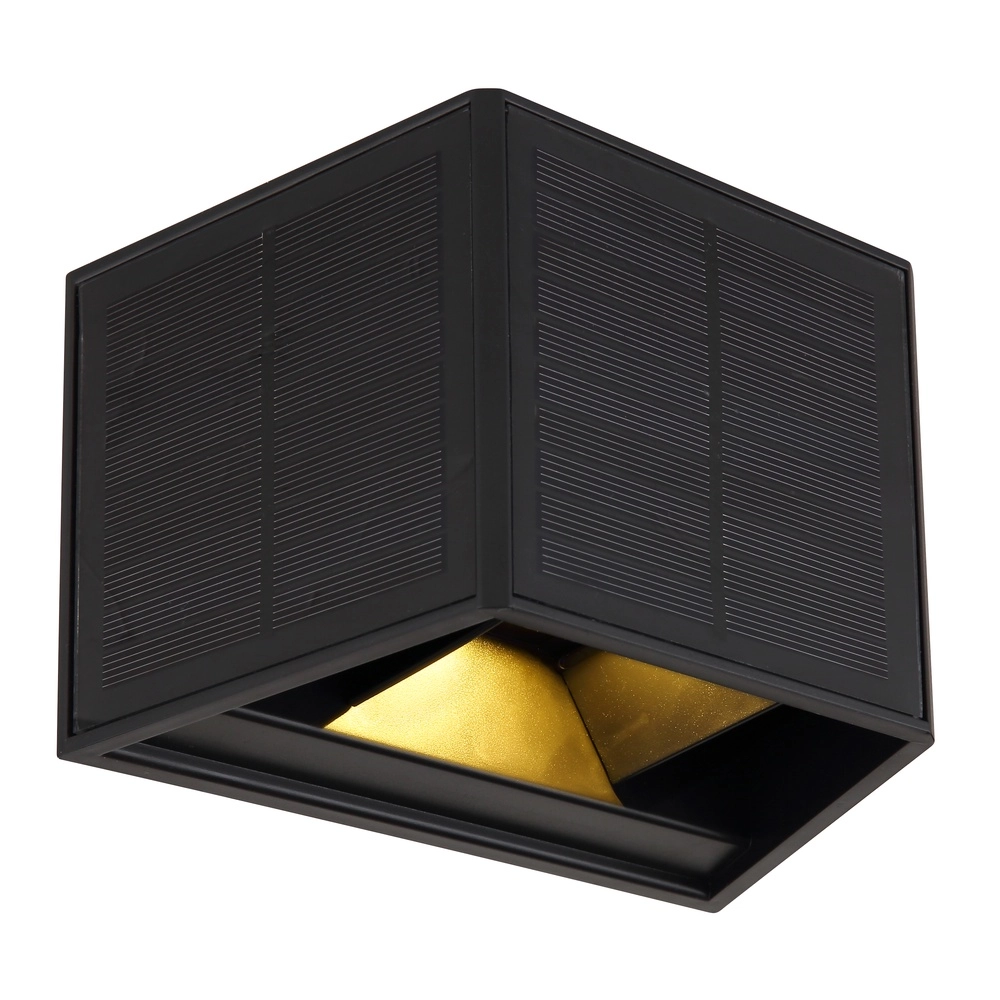 Solar wall lamp Helion Black