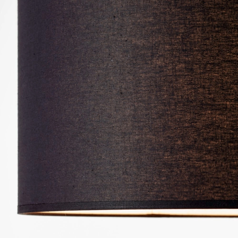 Fabric hanging lamp Esher Ø 38cm black Brilliant 4004353405501