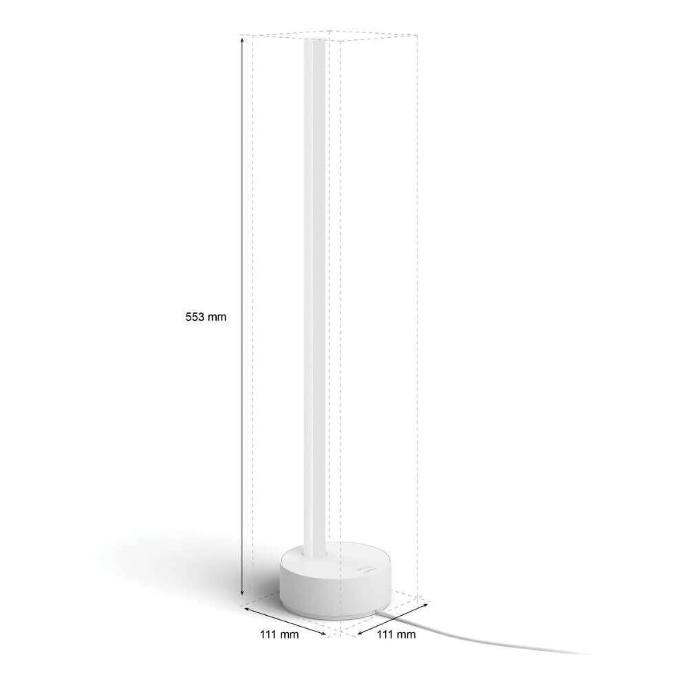 Table lamp Backlight Hue Gradient - 12W - White and Color 55cm white Philips 8718696176238