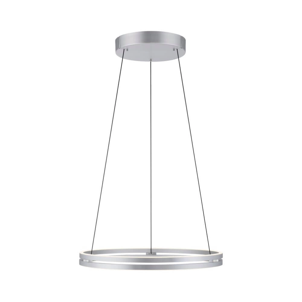 Sleek hanging lamp Pure E-Loop aluminum Ø 70cm Paul Neuhaus 4012248372302