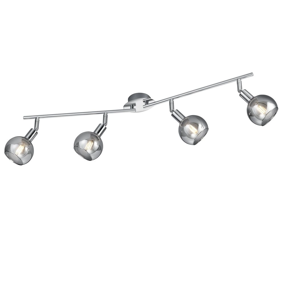 Ceiling lamp Chrome Brest 4-light adjustable