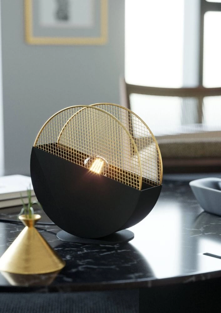 Design table lamp Mumbles black with gold Eglo 9002759438135