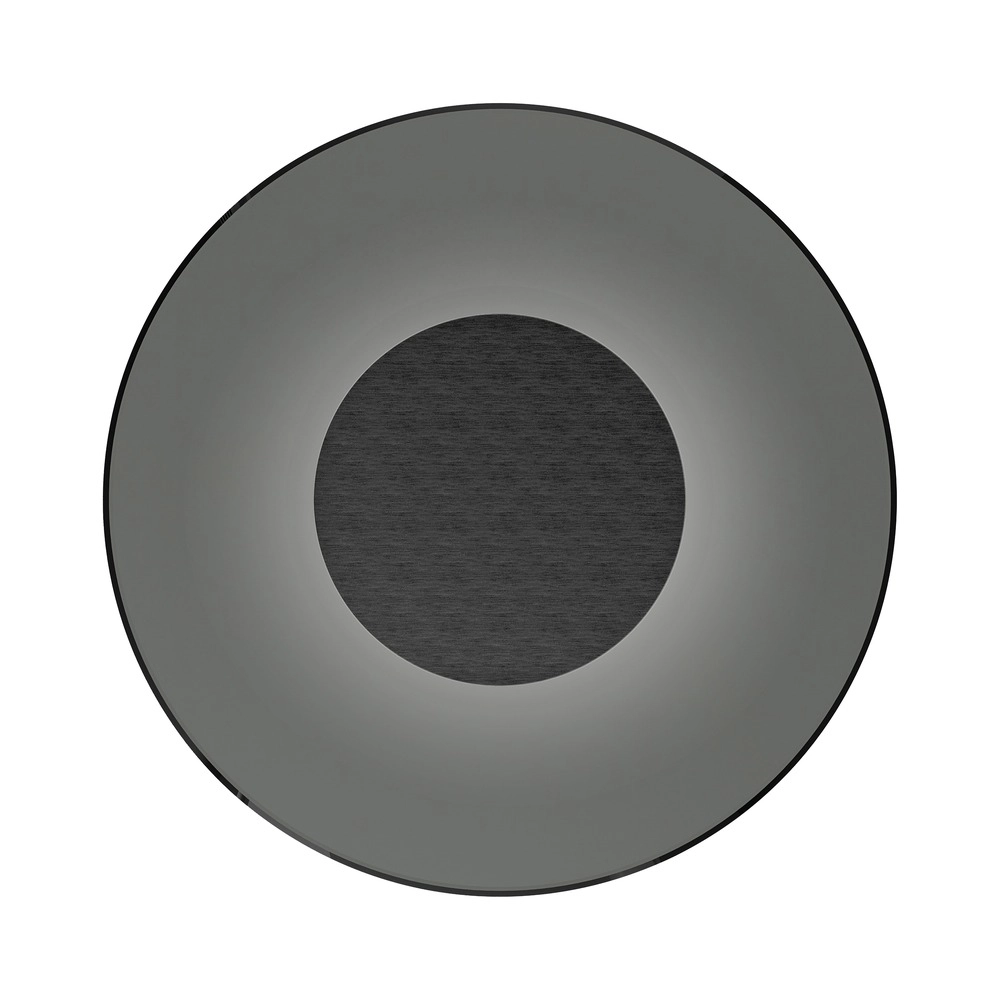 Wall lamp Pure Moon Ø 32cm - platinum with smoke glass Paul Neuhaus 4012248386354