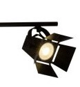 Black surface-mounted spotlight Movie Led 4-light Brilliant 4004353241710