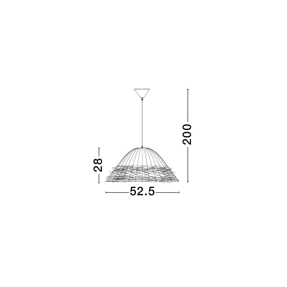 Natural pendant lamp Natu Ø 65cm Lyora 5212017452870