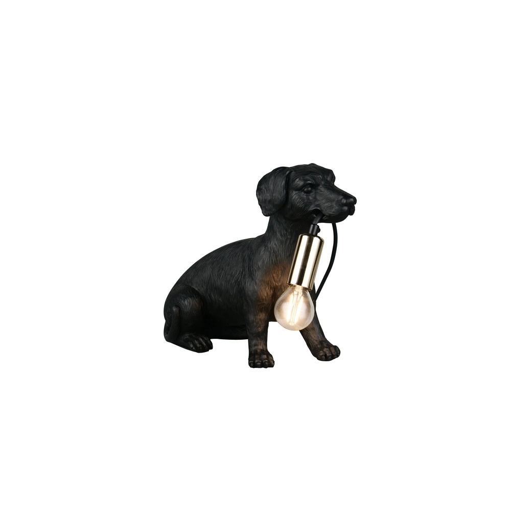 Table lamp Rudi dog black