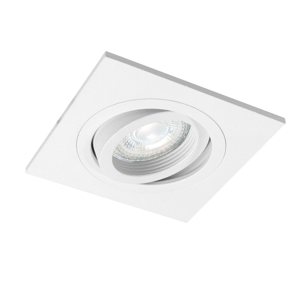 Recessed spotlight Downlights square white