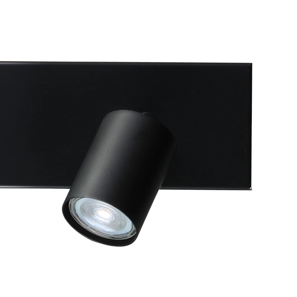 Ceiling lamp black Bounce with 2 black spots Masterlight 8718121209166