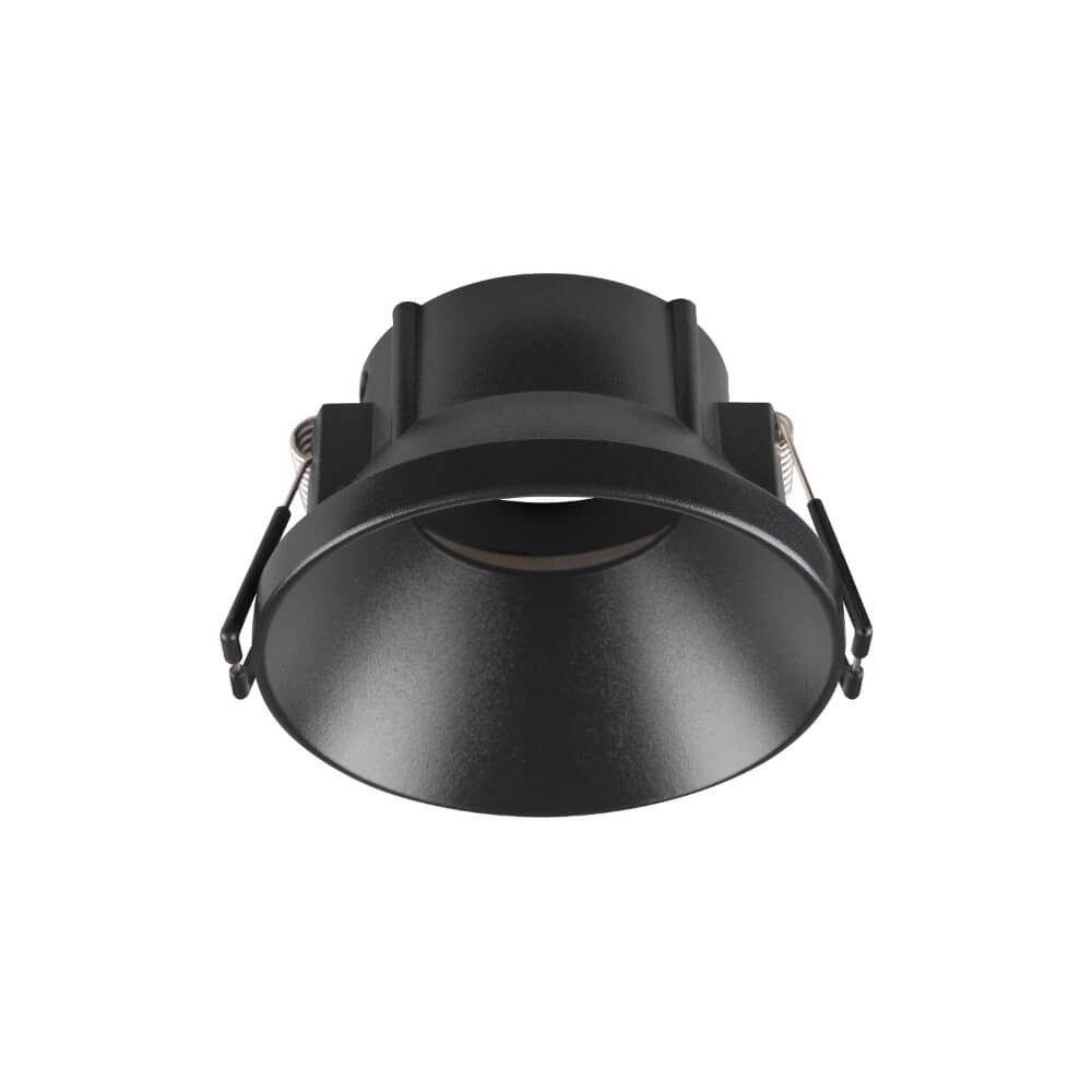 Mounting ring New Tria 75 Round black - recessed with collar - without fitting
