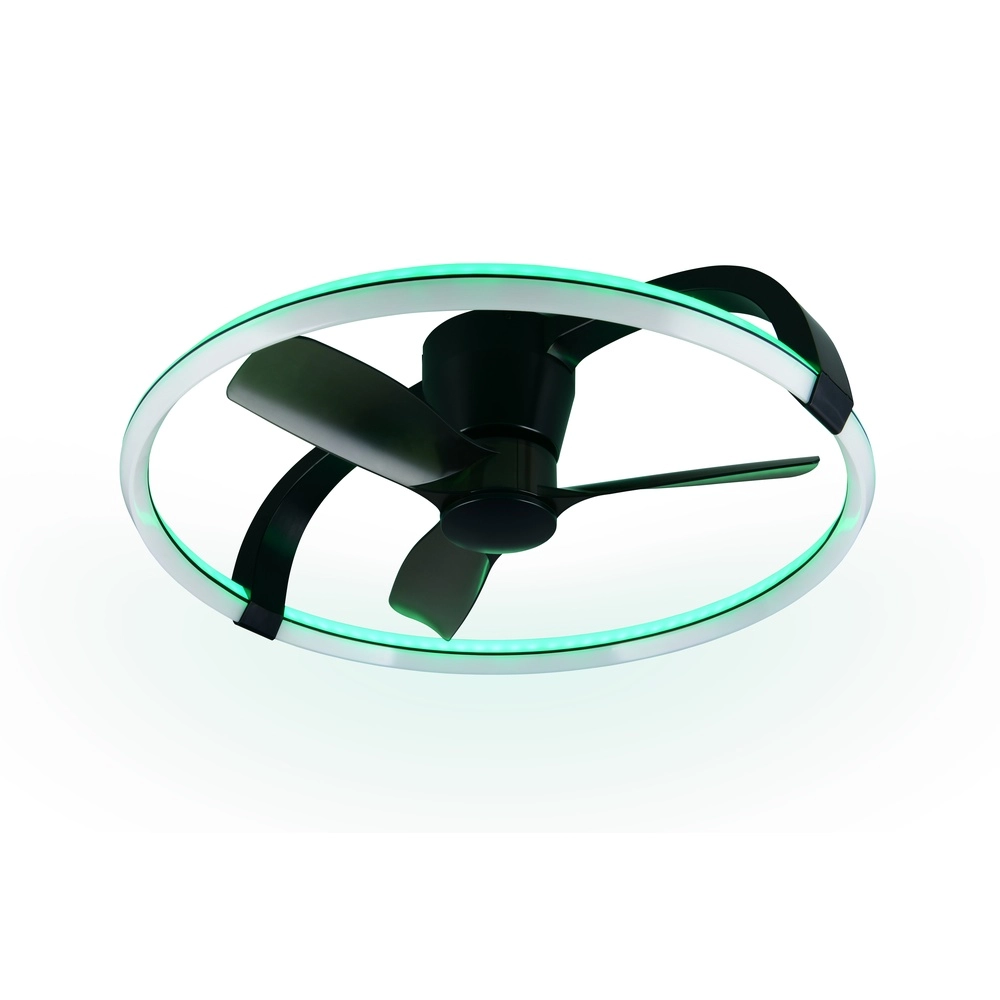 Smarthome fan Stockholm black Ø 73,5 Tuya Trio 4017807693133