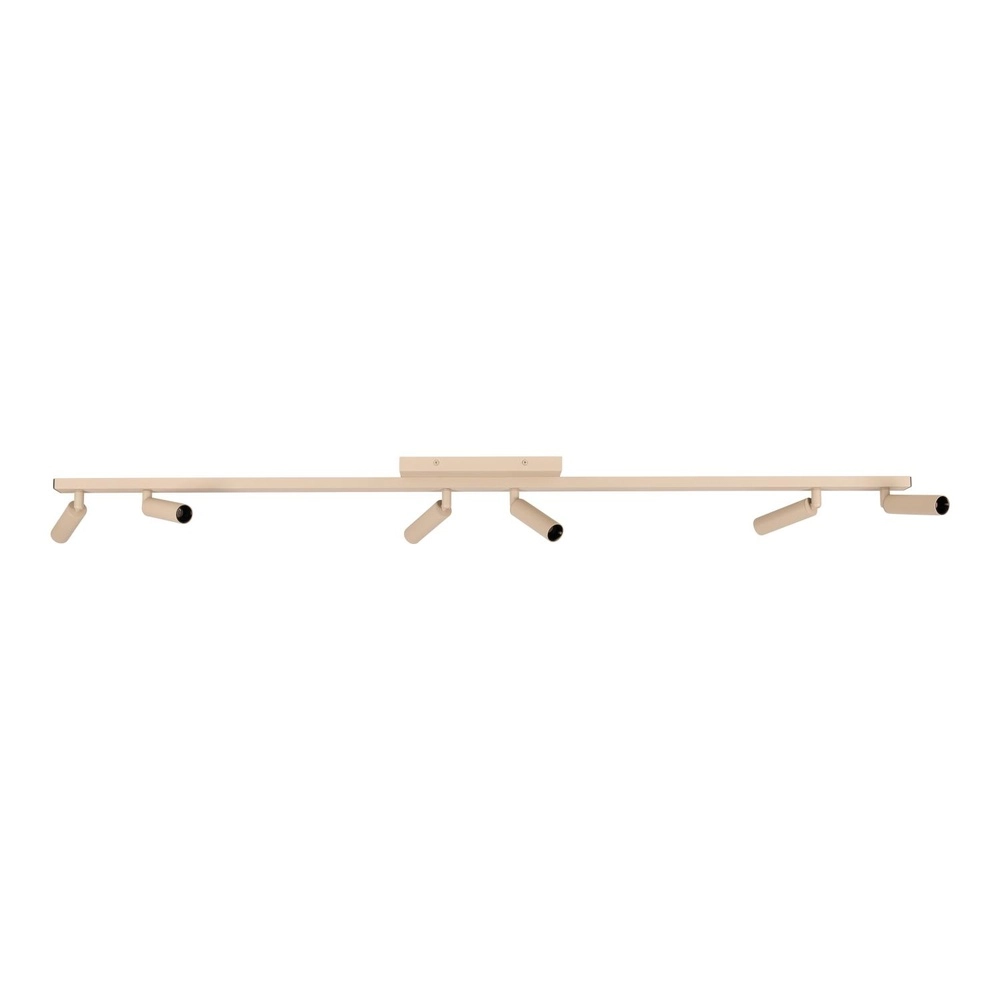 Ceiling spotlight Keoni 6-light taupe