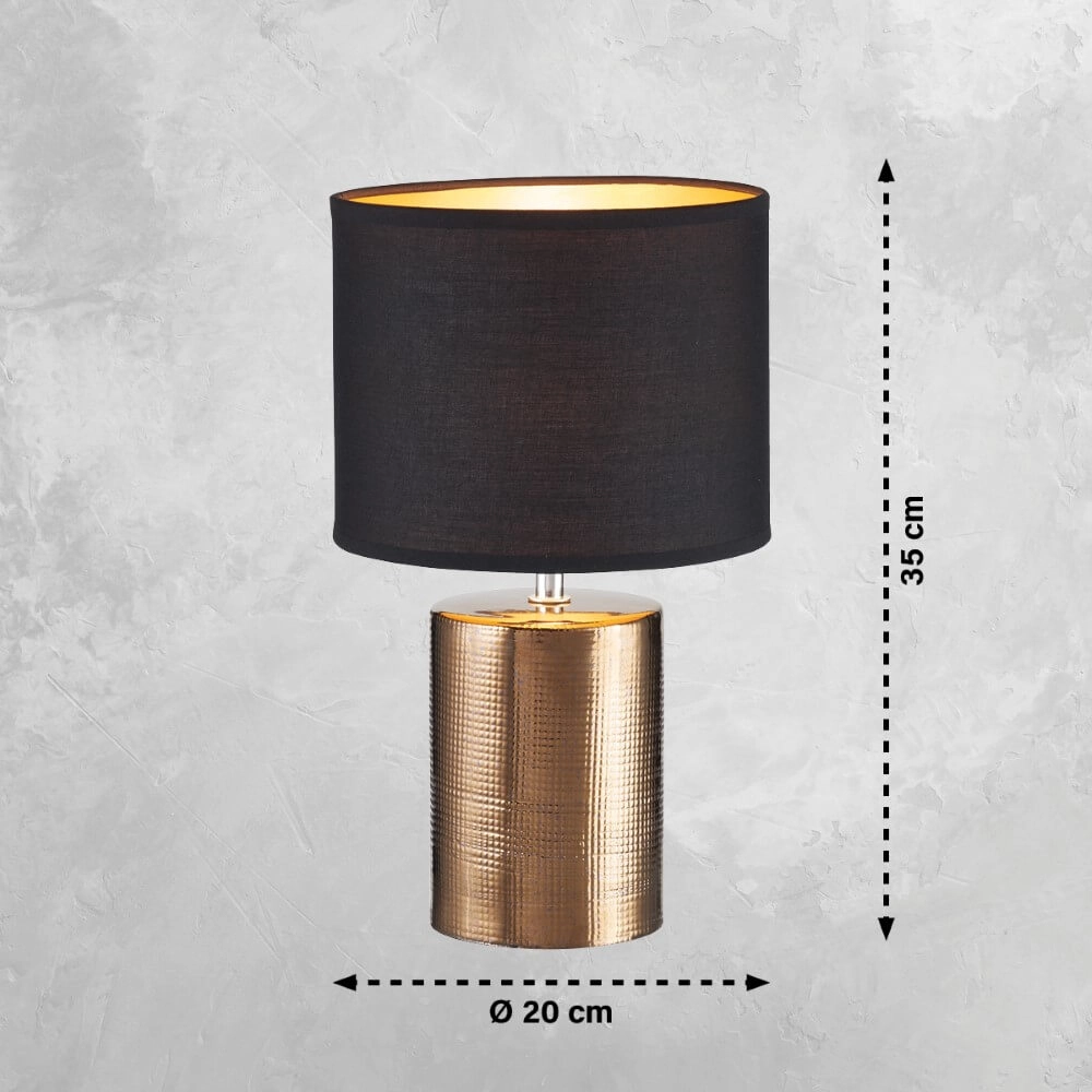 Table lamp Bronz Ø 20cm Fischer & Honsel 4003694506571