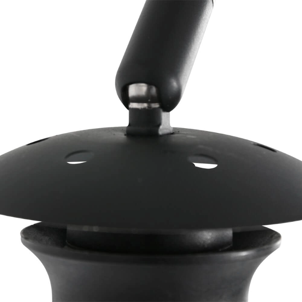 Wall Arc Lamp Sparkled black with taupe velvet shade Steinhauer 8712746146103