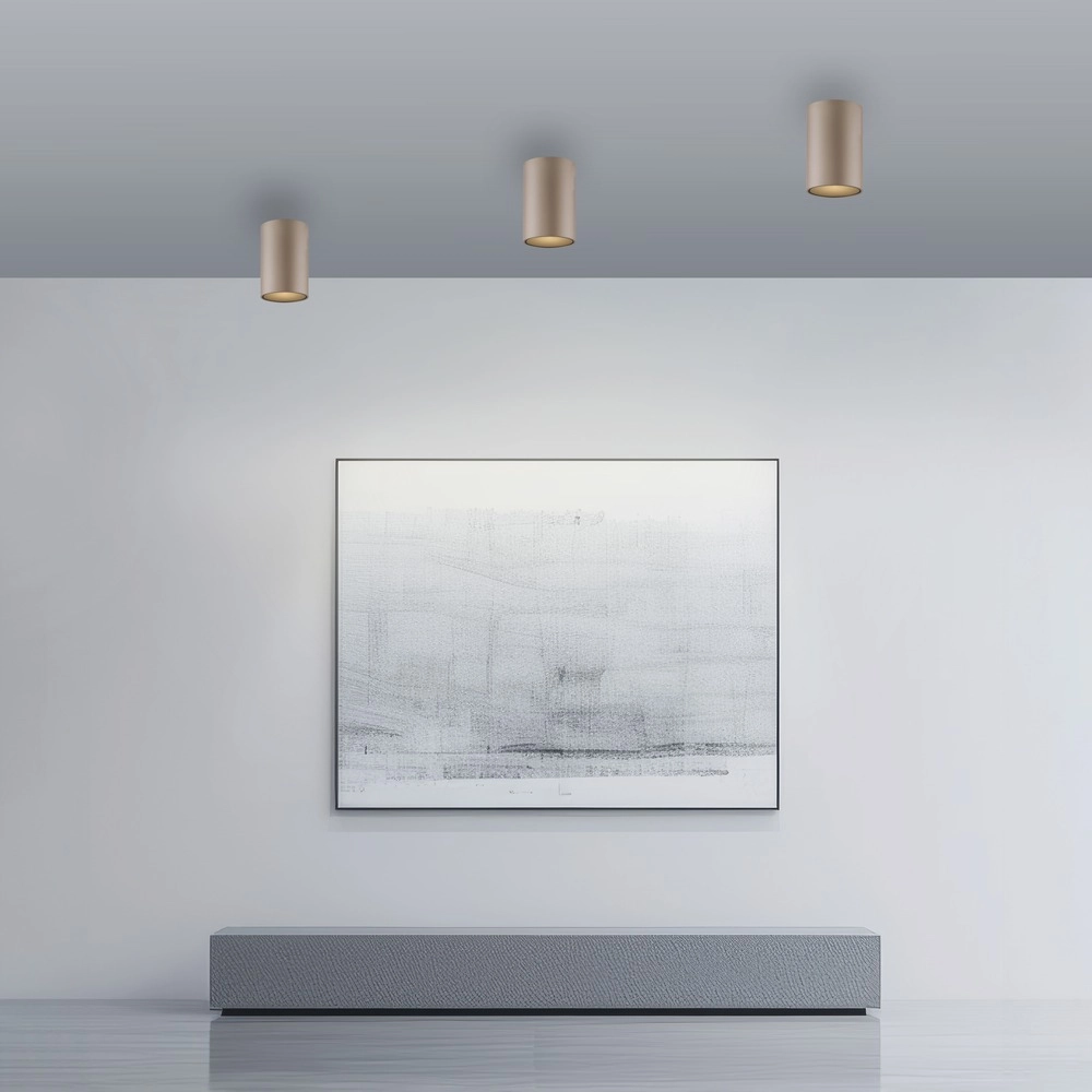 Ceiling surface-mounted spot Pure Point Ø 6cm - bronce Paul Neuhaus 4012248395691