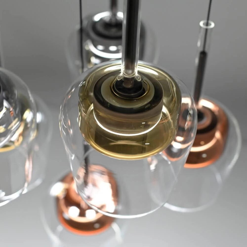 6-light pendant lamp Q-Kon Multiple colors Paul Neuhaus 4012248383872