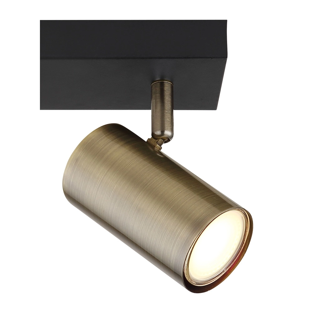 Ceiling lamp 2-lights Robby black with bronze Globo 9007371439980