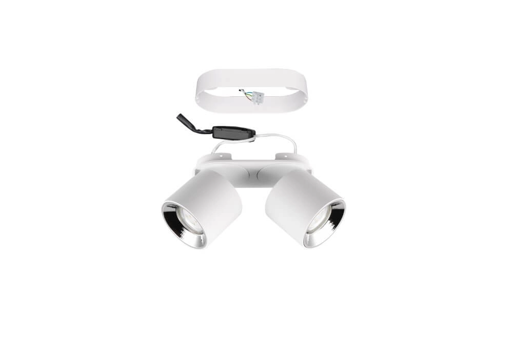 Ceiling light Guayana 2-light white Trio 4017807573954