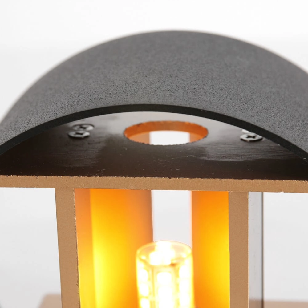 Round black wall spotlight Muro up and down Steinhauer 8712746152616