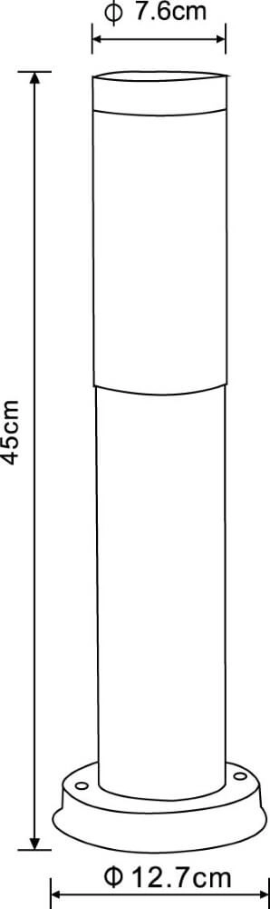 Stainless steel terrace lamp Boston Globo 9007371107360