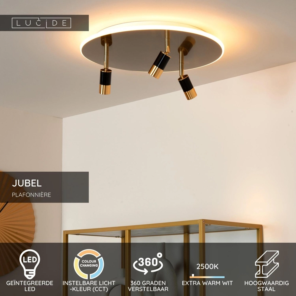 Design ceiling lamp Jubel gold Ø 48cm Lucide 5411212712790