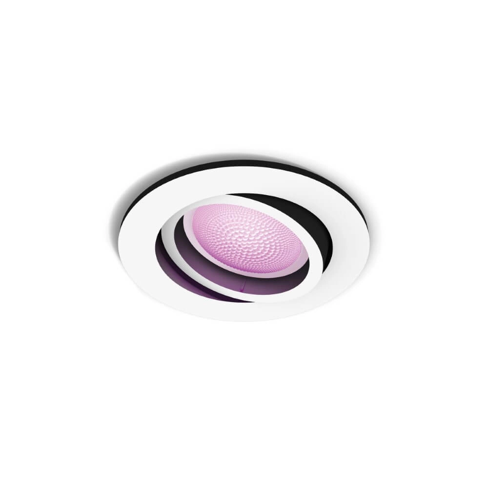 Round recessed spotlight Hue Centura - White and Color orientable white Philips 8720169319035