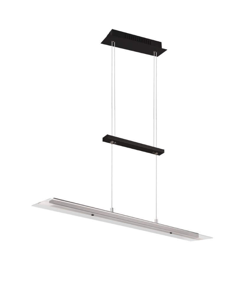 Glass pendant lamp Milos black Trio 4017807588286