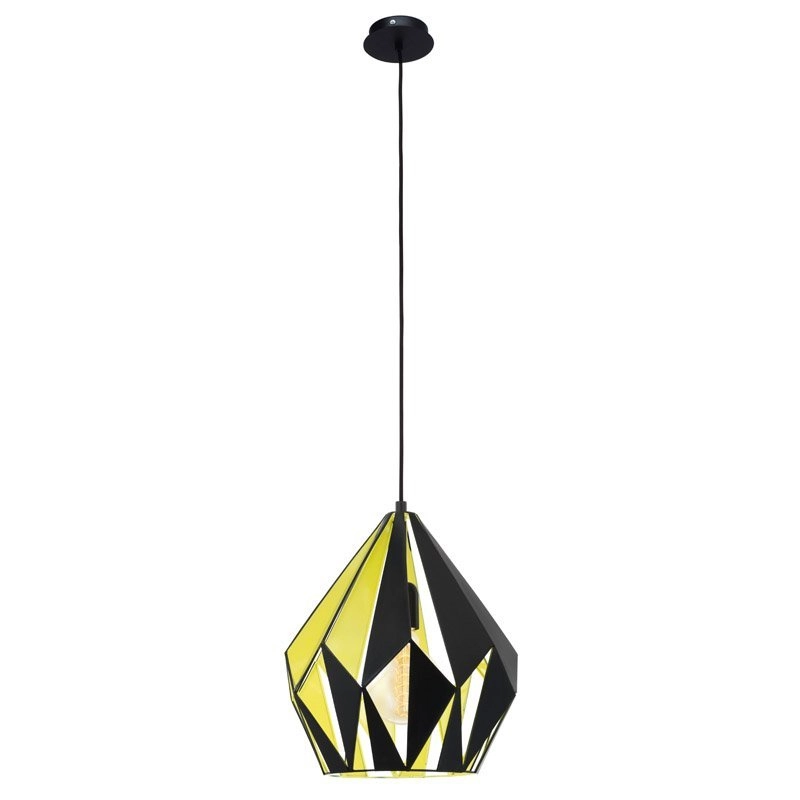Pendant lamp Carlton 1 31cm black with green copper Eglo 9002759492564