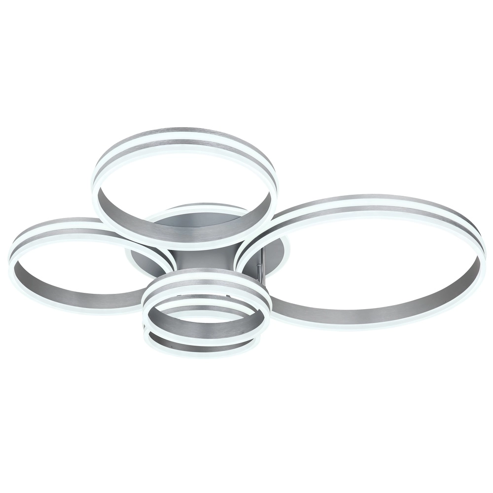 Ceiling lamp Rubio grey 5 rings Globo 9007371422913