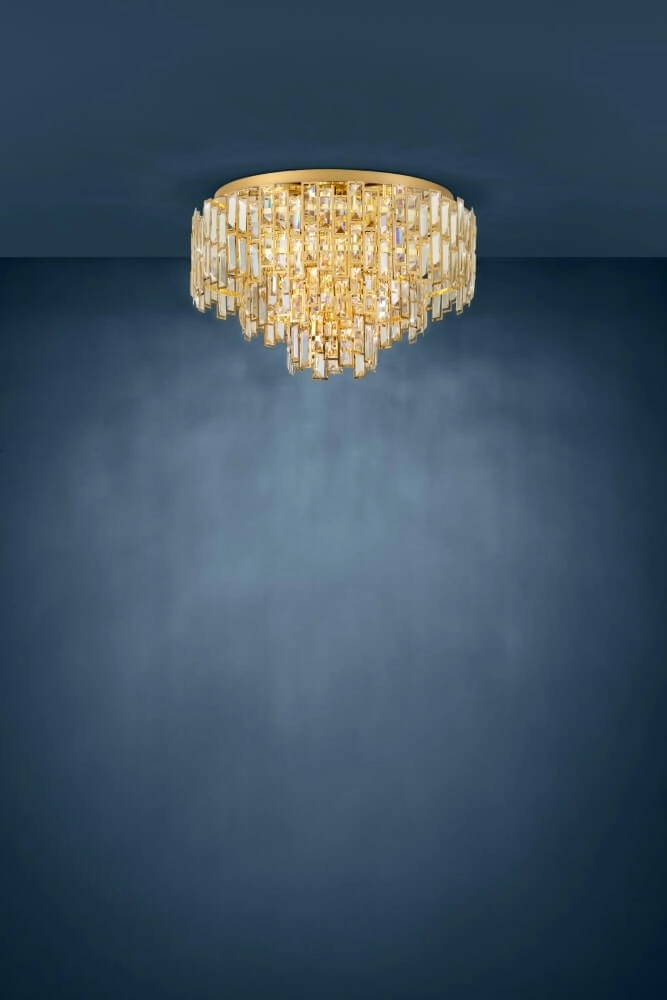 Ø 63cm ceiling chandelier Calmeilles gold Stars of Light 9002759396114