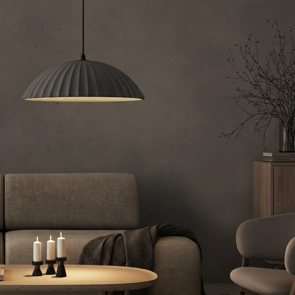 Pendant lamp Ammos grey Ø 50cm
