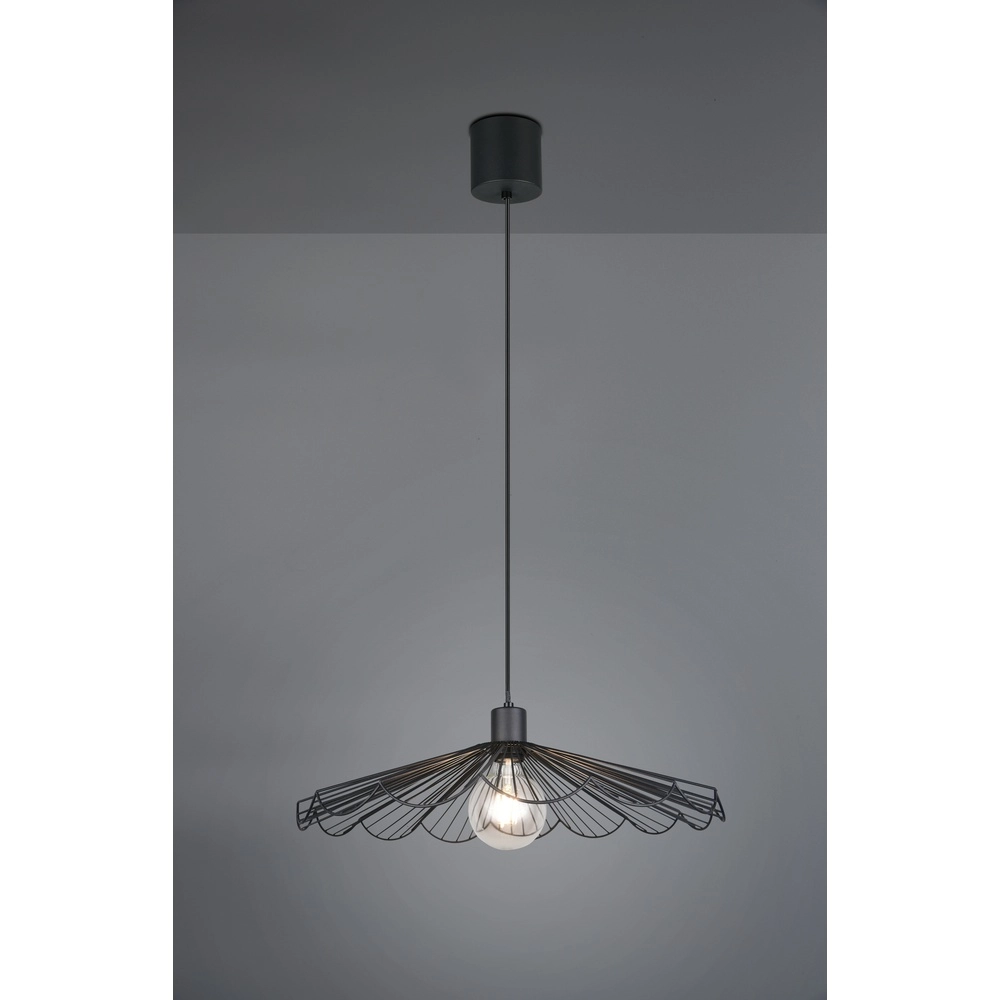 Pendant lamp Margarita black Ø 50cm Trio 4017807661675