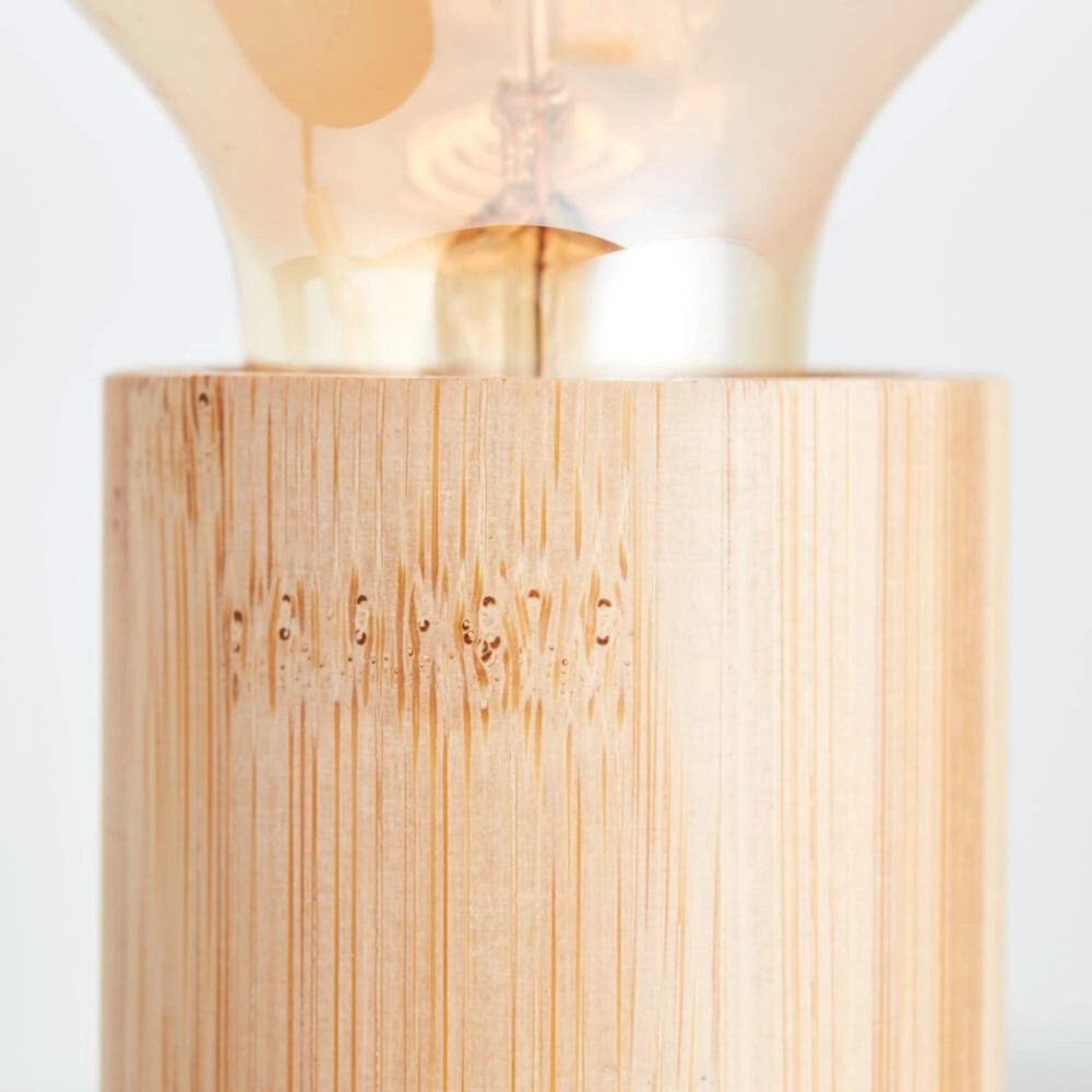 4-light ceiling lamp Tiffany black with wood Brilliant 4004353406492