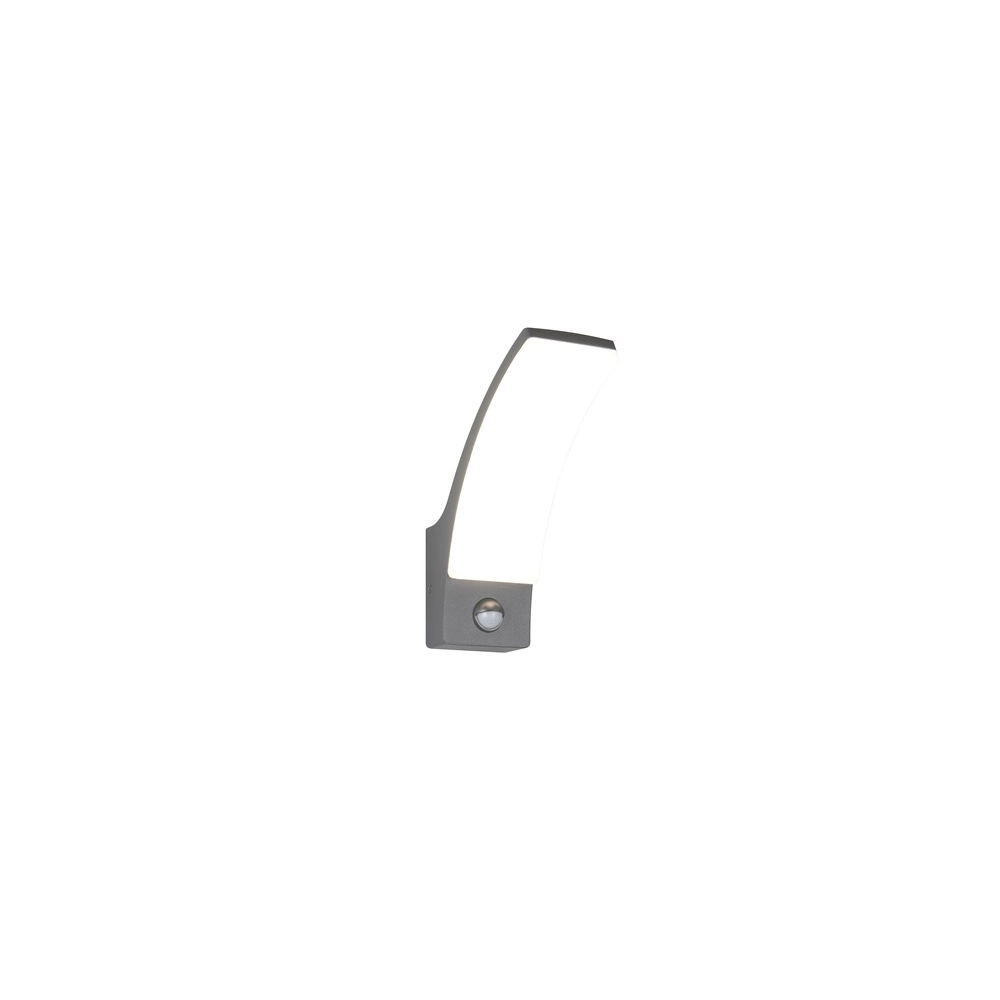 Design wall lamp Beja anthracite with sensor