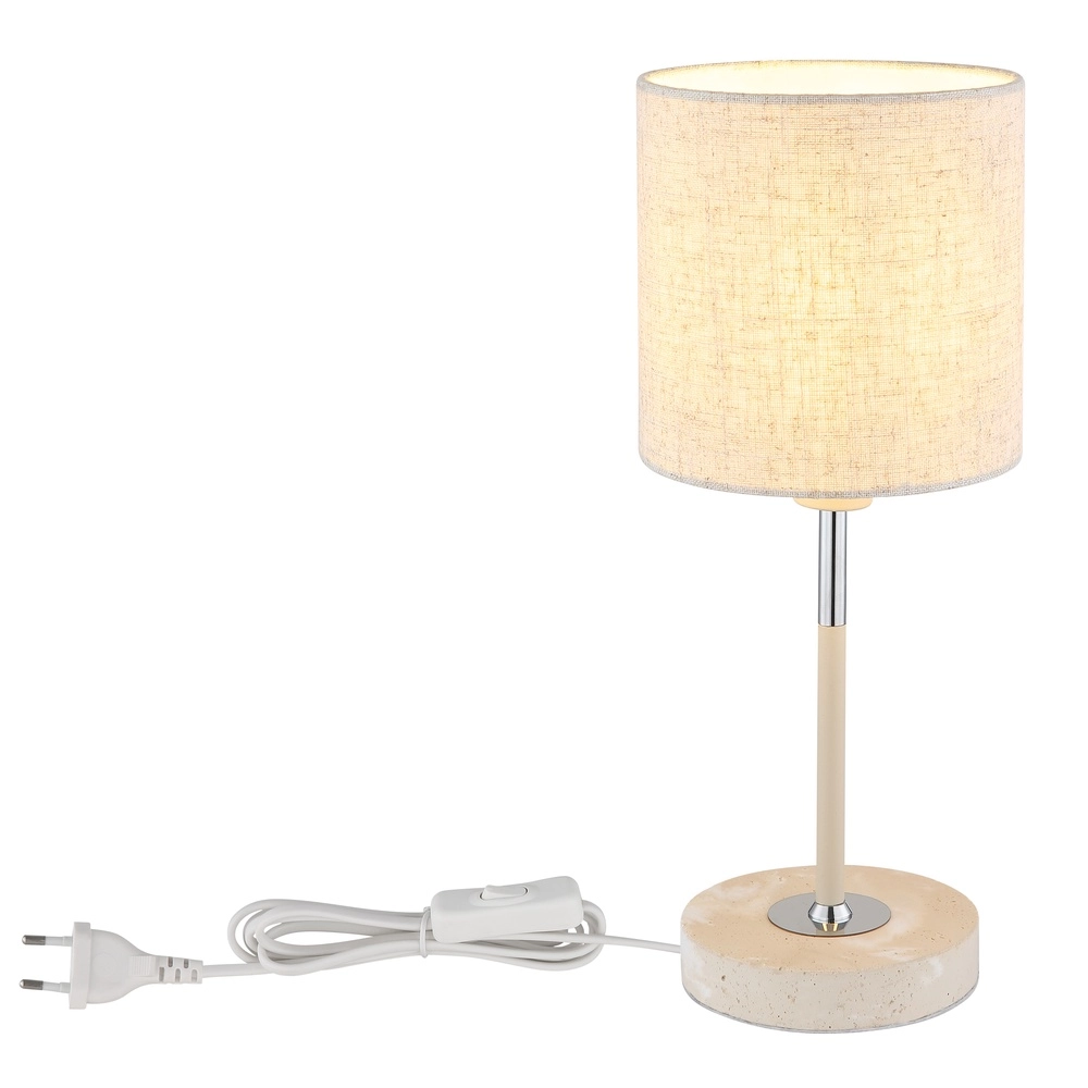 Table lamp Deleon sand brown Ø 15cm Globo 9007371569908