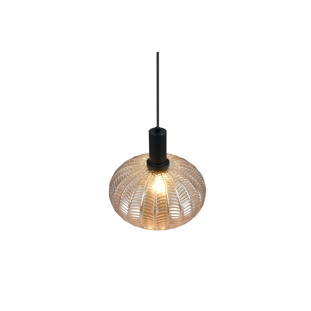 Classic pendant lamp Elvezia Amber glass Trio 4017807677768