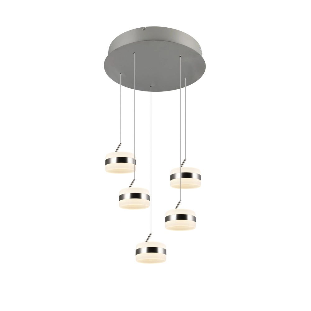Design pendant lamp Dios nickel 5-lights Trio 4017807657685